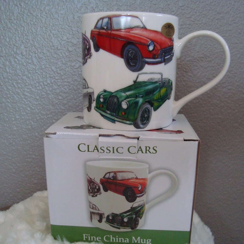 New The Leonardo Collection Classic Cars Fine China Mug Coffee Tea